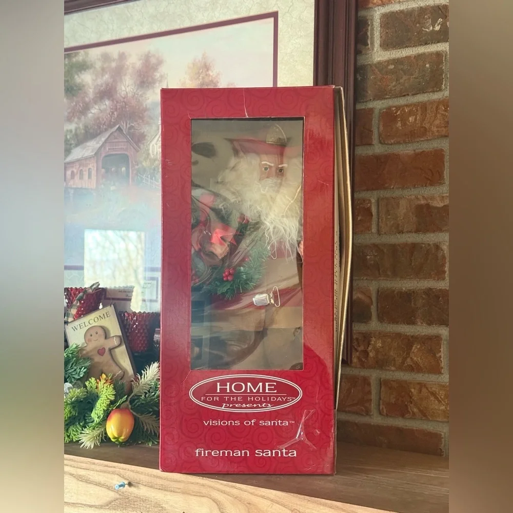 Home For The Holidays fireman santa